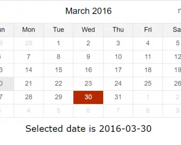 Horizontal Date Picker For Angular 2+ | Angular Script