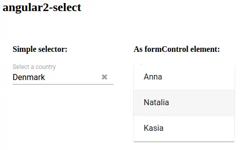 Angular material table