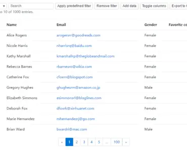 Dynamic Data Table Component With Angular Material Angular Script Dynamic Data Table Component With Angular Material Angular Script
